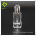 30ml quadratische klare kosmetische Glastropfflasche